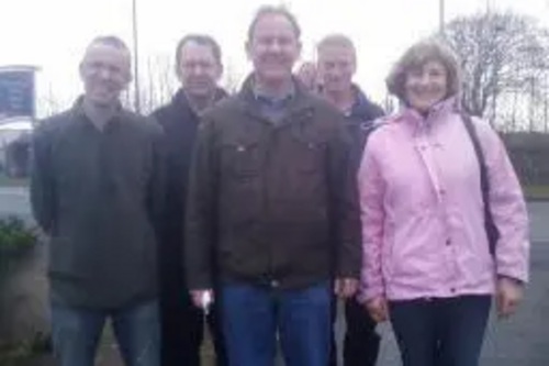 John Barnett and some of the LibDem team in Dundee West