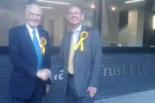 Sir Menzies Campbell and John Barnett