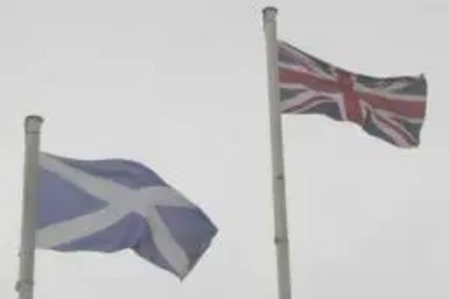 Saltire and Union Flags