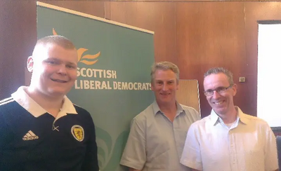 Dundee LibDem representatives at LaunchPad event in Glasgow