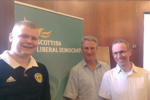 Dundee LibDem representatives at LaunchPad event in Glasgow