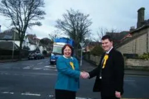 Chris Hall and Alison McInnes MSP