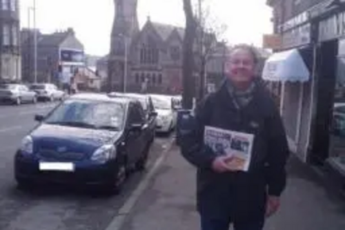 John Barnett campaigning in Dundee West