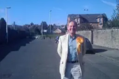 John Barnett campaigning in the West End today