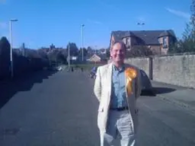 John Barnett campaigning in the West End today