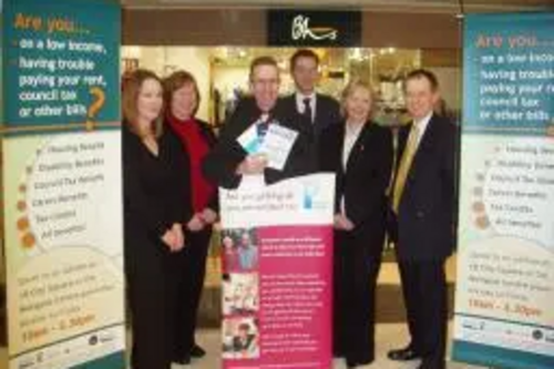 Fraser Macpherson with the Benefits Take-Up Campaign Team