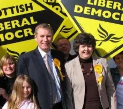 Cllr Linda Gorn with Nicol Stephen MSP